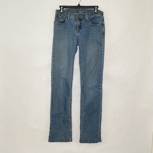Cruel Girl Sz 9 XLong Cowgirl Jeans Boot Cut Medium Wash Denim - Picture 1 of 9